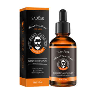 Siero per la cura della barba da uomo da 30 ml, siero nutriente e idratante infuso con olio di jojoba con texture liscia, kit per la cura della barba - Product Image 1