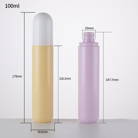 Gros 30/50/100ml Capsule En Plastique Macaron Couleur Pilule Capsule En Forme de Rose Bleu Cosmétique Pompe De Pulvérisation Bouteilles
