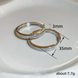 Orecchini a Cerchio Minimalisti Rotondi per Donne, Accessori per Orecchie alla Moda per Uso Quotidiano - Product Image 4