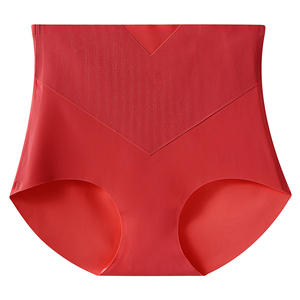 Bikini taille haute pour femmes 2024, corps léger, ODM, sans couture, double couche, colle, point de pression, façonnage, pantalon sexy pour l'abdomen, tricoté - Product Image 6