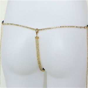Cadena de Cintura con Pedrería Brillante, Diseño de Moda 2002, Sexy, para <span class=keywords><strong>Chicas</strong></span>, Tanga Transparente para Mujer - Product Image 3