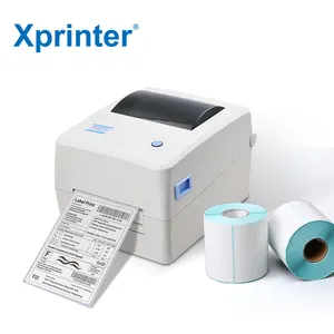 Xprinter XP-TT434B 108mm 4 Inch 4 X 6 Thermal Shipping Label Printers Ribbon Printing Machine 4 X 6 Inch Label Printer