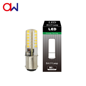 Ampoule LED maïs 1,8W BA15S à baïonnette AC/DC 12V en silicone 3000K blanc chaud 190-210LM pour camping-car, bateau, remorque, voiture - Product Image 6
