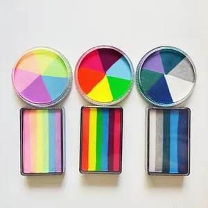 Children's Non-Toxic Water-Based Body Paint Palette 30g EN71 Certified LinkRainbow 6-Color Set for Face Body Painting - Product Image 3
