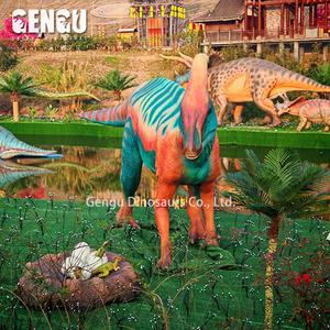 Dinosaurio robótico Animatronic Triceratops de tamaño familiar a prueba de agua a la venta - Product Image 5