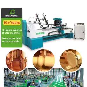 BCAMCNC cnc wood lathe mini cnc wood lathe machine automatic high quality wood lathe