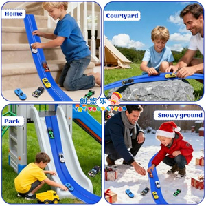 Set <span class=keywords><strong>Pista</strong></span> da Corsa Flessibile EPT 5cm con 2 Auto Giocattolo per Bambini - Product Image 4
