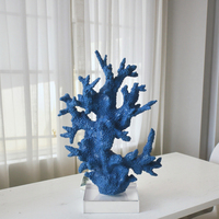 Abstrait créatif nordique maison Art bleu résine cristal décor bureau salon artisanat pièce maîtresse chambre Table objets décoratifs