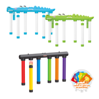 Jeu de bâtonnets de capture de crocodile HTL avec télécommande, lumière LED et musique, jouet d'entraînement à la réaction pour enfants, jeu de fête