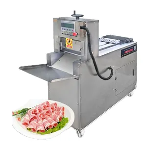 Máquina cortadora de carne comercial, para barbacoa, rebanador de carne de acero inoxidable