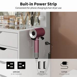 Table de maquillage moderne en <span class=keywords><strong>bois</strong></span> en gros avec grand miroir LED et tiroirs, miroir de <span class=keywords><strong>coiffeuse</strong></span> é<span class=keywords><strong>clair</strong></span>é, table de maquillage pour chambre à coucher - Product Image 6