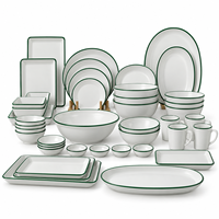 Ensemble de vaisselle en mélamine colorée, assiettes, bols, tasses et cuillères, ensemble de vaisselle pour enfants et famille