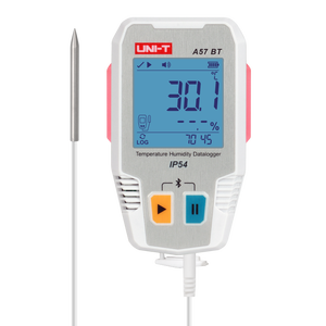 เครื่องบันทึกข้อมูลอุณหภูมิและความชื้น UNI-T A57 BT รุ่นดั้งเดิม ใช้กันอย่างแพร่หลายในด้านการแปรรูปอาหาร การขนส่งแบบควบคุมอุณหภูมิ - Product Image 4