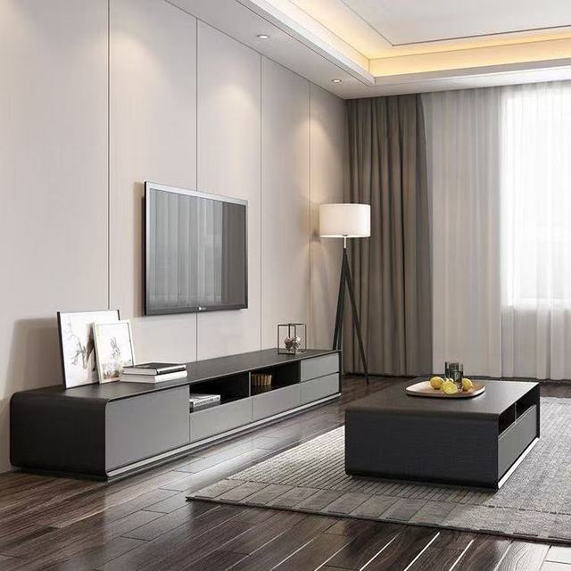Modern Floating Elegant Wood Wall-Mounted TV Stand with Storage for Farmhouse & Hotel Living Rooms