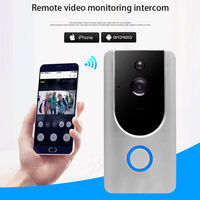 Tuya Alexa Google sonnette de porte d'entrée sans fil 1080P HD WiFi anneau sonnette intelligente caméra