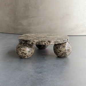 <strong>High</strong> <strong>End</strong> India Green Freeform Coffee <strong>Table</strong> Natural Emerald Stone Art Piece <strong>High</strong> <strong>Gloss</strong> Emerald Stone for Living Room - Product Image 6