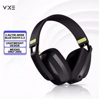Casque de jeu sans fil VGN VXE Siren V1 Sport 2.4G/BT 5.3 AAC ENC avec haut-parleurs dynamiques, étanche IPX4, basses améliorées, léger, en métal