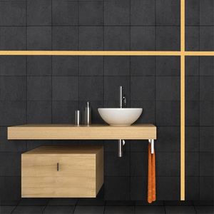 Bande décorative autocollante plate effet miroir de 1m en acier inoxydable doré pour mur, fond de mur, plafond et bordure de bureau - Product Image 4