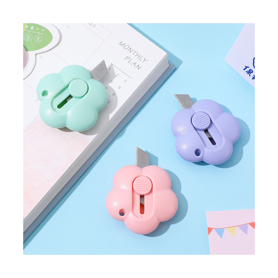 Мини Портативный Симпатичный Цветочный Универсальный нож для дома офиса бумажный нож