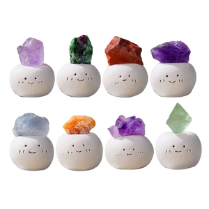 Nueva Llegada: Artesanía <span class=keywords><strong>Pulida</strong></span> de Amatista y <span class=keywords><strong>Aguamarina</strong></span> con Energía Curativa para Decoración del Hogar - Product Image 4