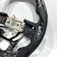 Volant sport personnalisé en fibre de carbone véritable forgée avec LED pour Dodge Ram 1500 3500 4500 TRX Rebel Dodge Pickup Trucks