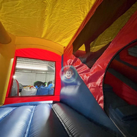 Château gonflable sur le thème de la mer avec toboggan, jeux gonflables commerciaux, château rebondissant pour les fêtes d'enfants, divertissement pour les événements