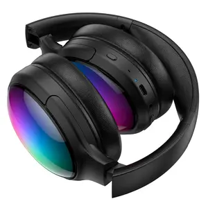 ONIKUMA B3 headphone nirkabel 45 jam lampu RGB waktu bermain headphone Gaming 16 juta warna RGB