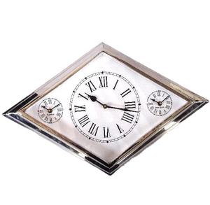 Horloge murale en acier en forme de diamant à succès, finition miroir, autres finitions disponibles, décoration murale, horloge murale, décoration intérieure, cadeau - Product Image 2