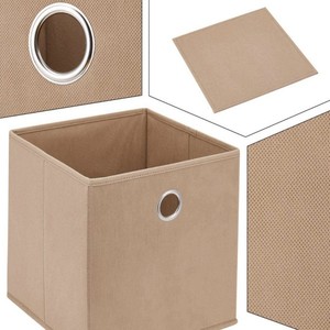 Grande boîte de <span class=keywords><strong>rangement</strong></span> pliable pour la maison avec <span class=keywords><strong>panier</strong></span> de <span class=keywords><strong>rangement</strong></span> à tiroirs pour armoire <span class=keywords><strong>Kallax</strong></span>, placard et étagère à livres pour articles divers - Product Image 4
