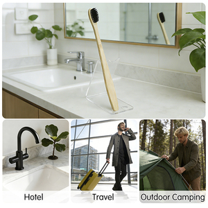 <span class=keywords><strong>Spazzolino</strong></span> da Denti in Bambù Naturale con Tubo in Bambù, Ecologico con Setole al Carbone di Bambù per Adulti - Product Image 5