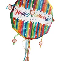 Piñata rétro groovy de 34 pouces, fête hippie, arc-en-ciel, signe de paix, réutilisable, confettis pour enfants, anniversaire, mariage