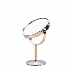 Espejo de Maquillaje Redondo de Metal, Espejo de Vanidad de Escritorio Ajustable con Diseño Giratorio para Uso Doméstico - Product Image 3