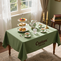 Nappe moderne personnalisée en polyester tricoté à imprimé floral et rayé, non froissé, imperméable pour mariage, banquet et hôtel