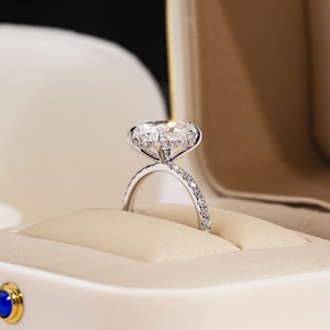 고급 보석 <span class=keywords><strong>18K</strong></span> 골드 실험실 재배 다이아몬드 약혼 반지 <span class=keywords><strong>18k</strong></span> 골드 크리스마스 맞춤 보석 - Product Image 3