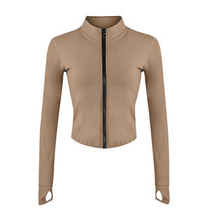 Chaqueta de Yoga con Cremallera y Manga Larga para Mujer, Ropa Deportiva para Correr y Hacer Ejercicio - Product Image 3