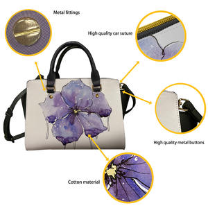 Samoa américaines Plumeria Tribal Tattoo of Polynesian Purses and Handbags New Design Leather Shoulder Bag Top Handle Satchel Set - Product Image 5