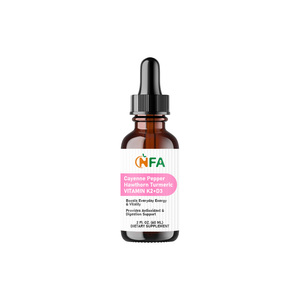 Gouttes liquides de Vitamine D3 K2 en gros avec aubépine et curcuma pour la santé osseuse – Complément antioxydant naturel - Product Image 1