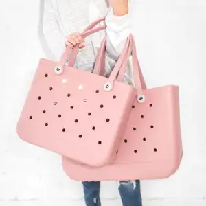 Quality Upgrade New Ladies EVA Bag Portable Shoulder Supermarket Shopping Travel Luxury beach Bag Kids B-o-g-g Bag