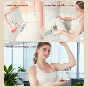 Pistola de Masaje Eléctrica Multicabezal <span class=keywords><strong>2026</strong></span> para el Cuerpo, Fitness en Casa, Relajación del Cuello, Masaje Deportivo, <span class=keywords><strong>Mini</strong></span> Masajeador Eléctrico Transfronterizo - Product Image 6