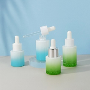 New Design Round Shape 20ml 30ml Luxury Ombre Hair Oil Glass Serum <b>Dropper</b> <b>Bottle</b> Cosmetic <b>Dropper</b> Essential Oil <b>Bottle</b> - Product Image 3