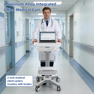 Carrello Informatico Dentale in Alluminio Leggero con Stazione Integrata per Laptop Medicale e Vassoio in ABS, Direttamente dalla Fabbrica - Product Image 5