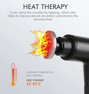 Venta caliente 20 velocidades de calentamiento pistola de masaje muscular frío masajeador de músculos corporales de percusión de mano - Product Image 3