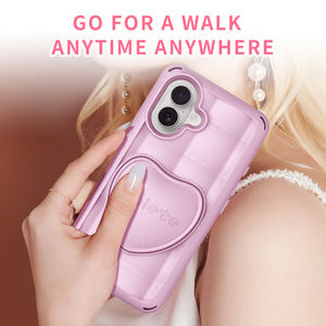 Nouvelle Coque de Téléphone de Luxe pour iPhone 13 14 15 16 16 Pro Max Plus, Conception Amour, Support Coussin d'Air, pour Femme - Vente en Gros - Product Image 6