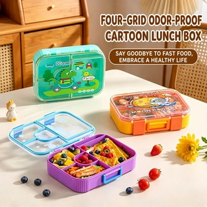 La nouvelle boîte à lunch amusante pour enfants en 2026 est une boîte à lunch en plastique scellée qui peut être chauffée au micro-ondes - Product Image 1