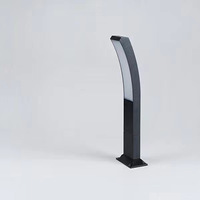 Nouvelle conception moderne, lampe de jardin en aluminium LED résistante aux intempéries, IP65, AC 85-265V, 12W, angle de faisceau de 180°, garantie 3 ans