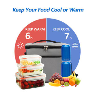 लंच बैग को अनुकूलित करें वर्क ऑफिस पिकनिक बीच इंसुलेटेड लंच कूलर बैग वयस्कों के लिए एडजस्टेबल शोल्डर स्ट्रैप के साथ लंच बैग - Product Image 2