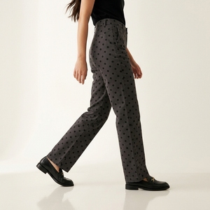 Jeans de Mujer con Puntos de Polka, Estilo Vintage, Elásticos, de Cintura Alta y Pierna Recta, 2026 - Product Image 3