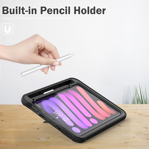 เคสฝาครอบป้องกัน TPU และพลาสติกคอมโบพร้อมสายคล้องมือสำหรับ <span class=keywords><strong>iPad</strong></span> <span class=keywords><strong>Mini</strong></span> 7 <span class=keywords><strong>mini</strong></span> <span class=keywords><strong>6</strong></span> - Product Image 3