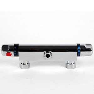 Chất lượng cao Contemporary tĩnh nhiệt vòi hoa sen Mixer Van vòi giấu chrome rắn brass kép xử lý bề mặt đánh bóng - Product Image 3