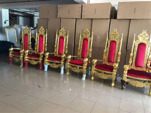 Alquiler para Bodas, Sillas de Trono Grandes de León <span class=keywords><strong>Blanco</strong></span>, Económicas, para Rey y Reina, Sofá de Respaldo Alto de Lujo Ligero, Chiavari de Madera Maciza, Rey y Reina - Product Image 3